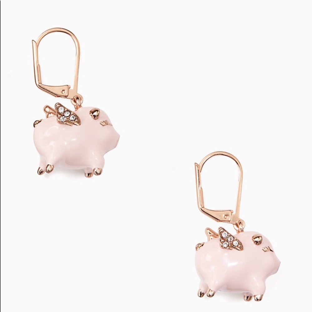 Kate Spade New York Flying Pig Drop Earrin…